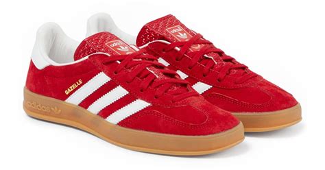 adidas gazelle red suede.